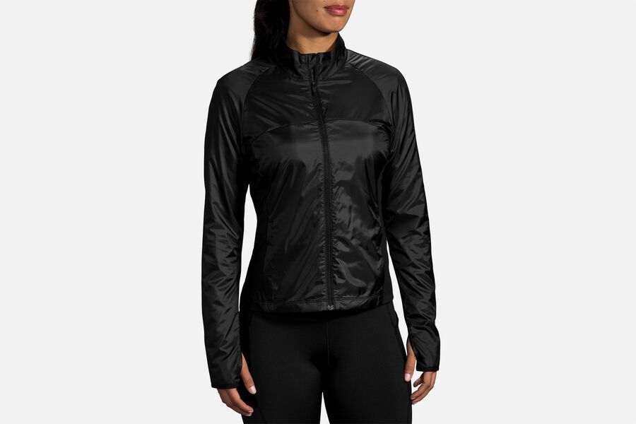 Brooks Women's Fusion Hybrid Outerwear Black ( MYVBQ9512 )